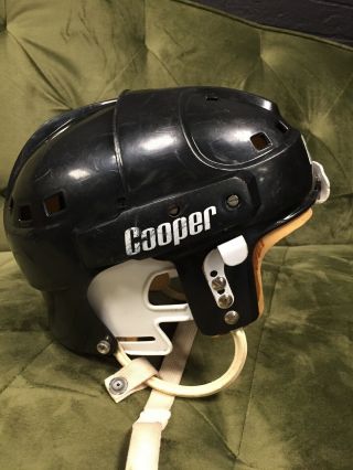 vintage COOPER SK2000 L hockey helmet Old Timer Hockey Black 3