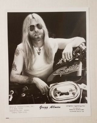 Gregg Allman - Vintage Press Release Photo - 1984 Detroit Show