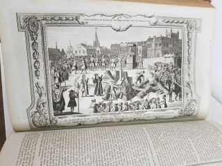 c.  1780 FOXE BOOK of MARTYRS LARGE FOLIO 79 PAGES ENGRAVINGS PLATES 6