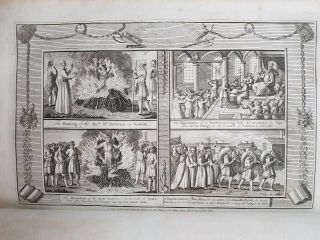 c.  1780 FOXE BOOK of MARTYRS LARGE FOLIO 79 PAGES ENGRAVINGS PLATES 8
