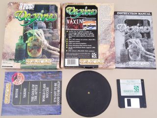 Vaxine ©1991 U.  S.  Gold Game For Commodore Amiga 500 600 1000 1200 2000 3000 4000