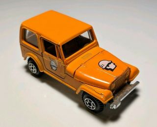 Vintage Unbranded Orange Jeep Cj - 7 1/64 Diecast Vhtf