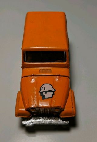 Vintage Unbranded Orange JEEP CJ - 7 1/64 Diecast VHTF 2