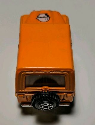 Vintage Unbranded Orange JEEP CJ - 7 1/64 Diecast VHTF 3