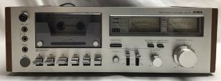 Vintage - Aiwa Ad - 6400 - Stereo Cassette Deck / Tape Player - Made In Japan