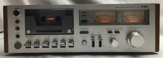 Vintage - Aiwa AD - 6400 - Stereo Cassette Deck / Tape Player - Made In JAPAN 2