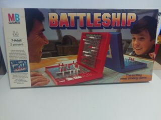 Vintage Battleship Board Game By Mb Games 1983 Complete