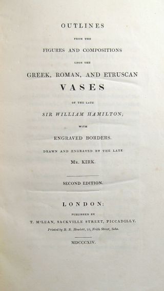1814 Greek Roman Etruscan Vases of late Sir William Hamilton 62 plates 2