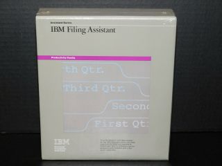 Nos Vtg Ibm Filing Assistant Personal Computer Pc Productivity Family Series