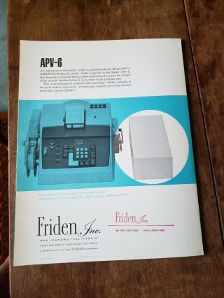 1960s Brochure: Source Data Recording & Low Cost Automation - FRIDEN ADD - PUNCH 3