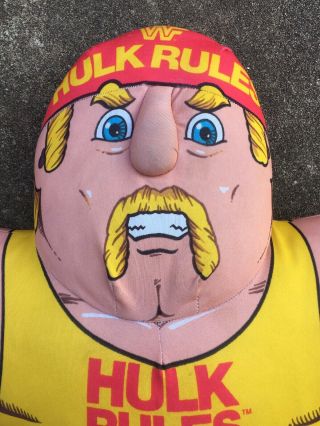 Vintage 1990 WWF WWE Hulk Hogan Tonka Wresting Buddies Plush Doll Pillow Plush 2