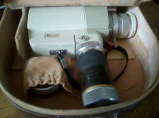 Vintage Minolta Auto Zoom 8mm Movie Camera With Case