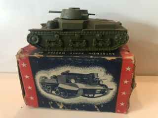 Vintage Ww Ii Cast Iron Authenticast Jap Heavy Medium Tank 5057 Mib