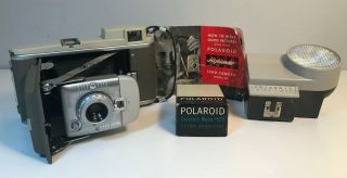 Vintage Polaroid Folding Land Camera Model 80a W/ Exposure Meter And Wink Light