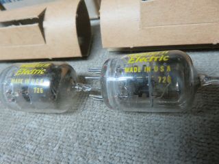 Pair Matched Western Electric NOS JW5842 Vacuum Tubes TV - 7 Tested728 Date 2
