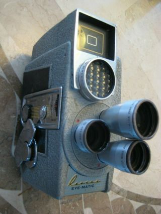 Vintage Revere Eye - Matic Model Ca - 2 8mm Movie Camera Wollensak Lenses