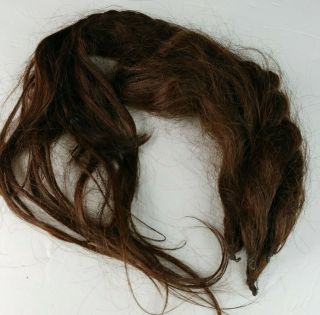 100 Real Human Hair 4 Plaits Braid Ponytail Vtg Virgin Brunette Brown 19 - 26 In