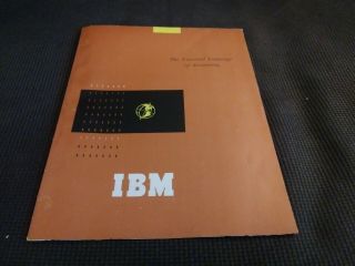 Vintage Ibm Card Punching Machines Brochure Punch Cards Accounting Poster