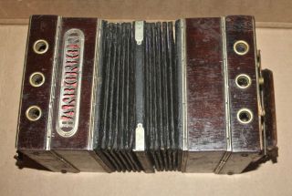 VINTAGE BANDONION CONCERTINA IN AS FOUND GOOD FOR REPAIR OR PARTS 4