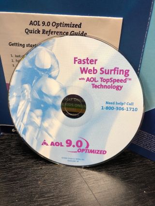 Aol America Online 9.  0 Installation Cd Disc