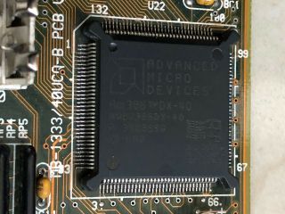 386 motherboard,  AMD 386DX - 40 CPU 3