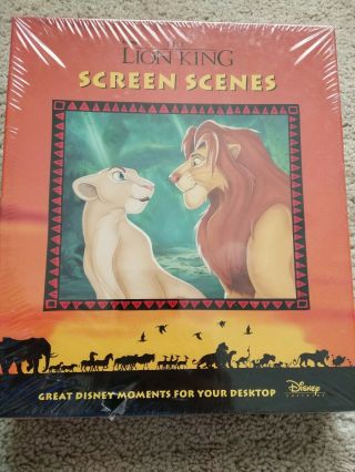 Nib Disney Lion King Windows Pc Screen Saver 3.  5 " Floppy,  40,  Scenes