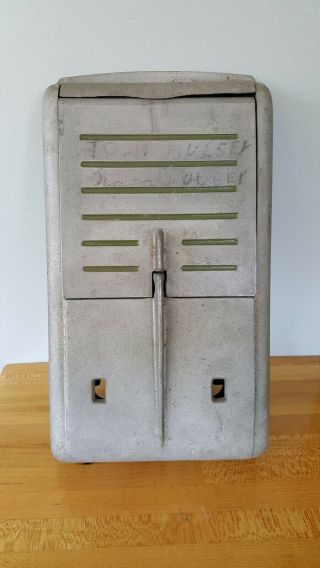 Vintage Cast Aluminum Mailbox Wall Mount Post Box