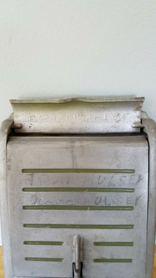 Vintage Cast Aluminum Mailbox Wall Mount Post Box 3