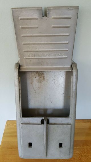 Vintage Cast Aluminum Mailbox Wall Mount Post Box 4
