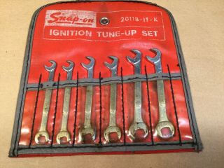 Vintage Snap On Tools Ignition Wrench Set 15/64 1/4 9/32 5/16 11/32 3/8