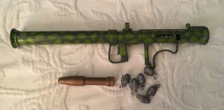 Vintage Hasbro Gi Joe Green Beret Bazooka,  Hand Grenades And Rocket Shell