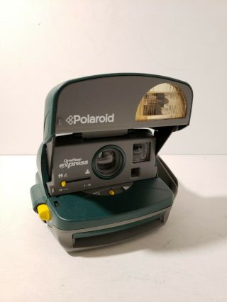 Vintage Polaroid One Step Express 600 Instant Film Camera Green 100