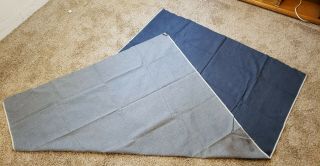60 " X 90 " Vintage Denim Stained Heavy Duty Blue Jean Craft Clothes Fabric 2 Tone