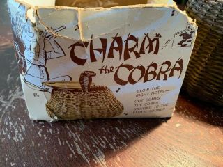 Vintage Battery Operated Charm the Cobra Toy,  1962 Poynter Products Inc. 2