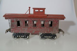 Ives Railway Lines 195 Red Caboose Standard Vintage Pre War Model Train Itemb