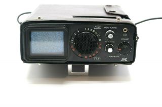 Jvc P - 100ae Miniature Tiny Television Tv Set Radio Japan 1979