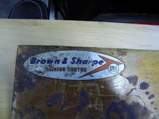 Vintage Brown & Sharpe 845 Beam Trammel Box Extra Tips Fine Adjust 7