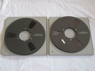 2 X Revox Reel To Reel Tape 10.  5 Inch Metal Reels 1/4 Inch Tape Classical Opera