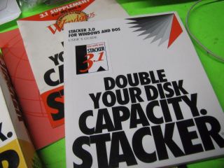 STACKER VERSION 3.  1 for WINDOWS & MS - DOS 6.  0 DOUBLE DISK SPACE SOFTWARE COMPLETE 3