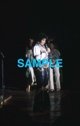 Vintage Concert Elvis Presley 35mm Slide Transparency In Concert 1975
