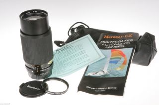 Marexar Cx 80 - 200 4.  5 Telephoto Lens Fx F/ax Mount For Fuji Fujica Macro