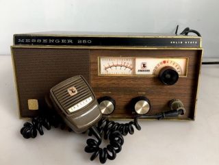 Vintage Johnson Messenger 250 Solid State Cb Radio 50th Anniversary Base