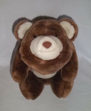 Gund 10 " Plush Snuffles Teddy Bear Dark Brown Stuffed Animal Vtg 80 