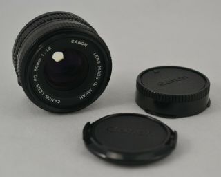 Lens Canon Fd 50mm F/1.  8 1:1.  8 1.  8 Vintage