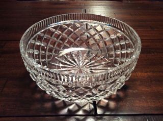 Vintage 8 " Waterford Crystal Bowl - Killeen Pattern - Made In Ireland