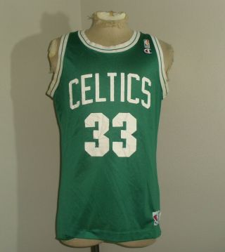 Vintage Champion Boston Celtics Larry Bird 33 Basketball Jersey Usa Made 44