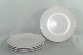 Set Of 4 Vintage Noritake Progression Au Naturel 9073 10 1/2 " Dinner Plates