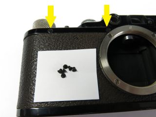 6 Black Screws Set For Leica Body 1 2 3 Standard Repair Parts