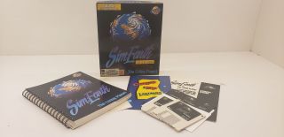 Sim Earth Vintage Pc Video Game Complete W/box 1990 Maxis