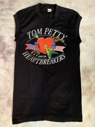 Vintage Tom Petty And The Heartbreakers Shirt 1985 Southern Accents Tour Size L